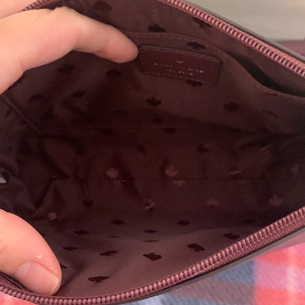 Kate Spade Burgundy and Pink Glitter Crossbody Bag - Picture 7 of 9